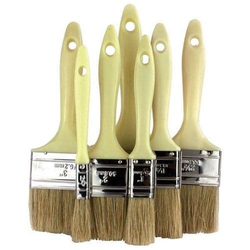 Professional Plastic Handle Brushes 0.5" - 4"